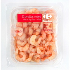 Crevettes roses decortiquees cuites