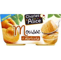 Charles & Alice Mousse d'abricots les 4 pots de 48 g