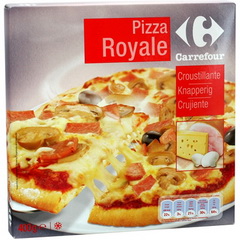 Pizza Royale jambon/fromage/champignons surgelee