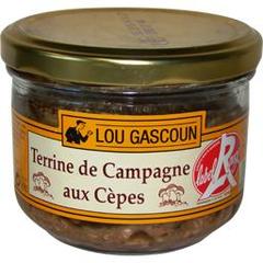Lou Gascoun, Terrine de campagne aux cèpes, le pot de 180 gr
