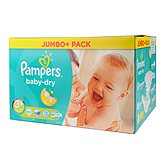 Couches Pampers Baby Dry Jumbo T3 + x82