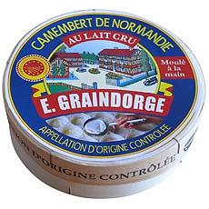 E. Graindorge, Camembert de Normandie au lait cru, la boite de 250g
