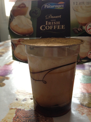 Paturages, Dessert saveur Irish Coffee sur sauce caramel, les 2 pots de 100g