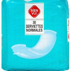 Serviettes hygieniques Normal BIEN VU, 30 unites
