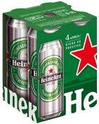 Heineken Bière les 4 cannettes de 50 cl