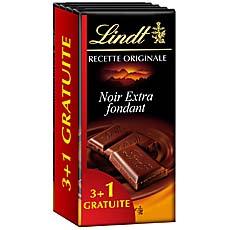 Chocolat Lindt Noir Extra Fondant 3x100g