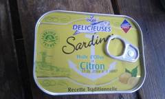 Sardines à l'huile d'olive et citron 115g