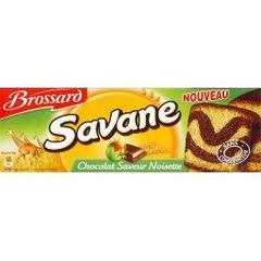 Brossard savane chocolat saveur noisettes 280g