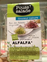 Pouss'salade Alfalfa, LES CRUDETTES, barquette 50g