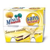 Minus L yaourt vanille sans lactose 4x125g