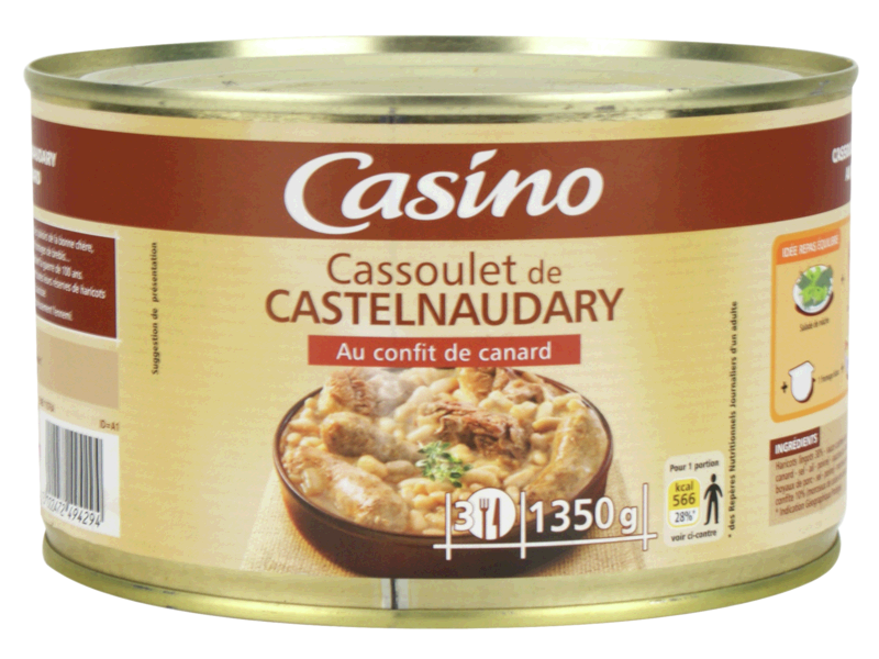 Cassoulet de Castelnaudary au confit de canard