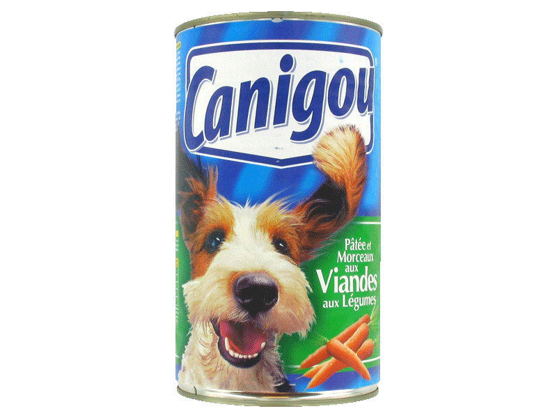 Aliment pour chien aux viandes et legumes CANIGOU, 1,24kg