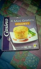 CASINO Mini gratin légumes 4x120g