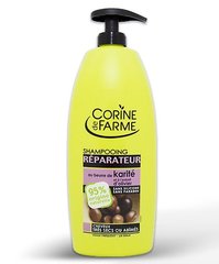 Corine de Farme Shampooing Réparateur Beurre de Karité et Extrait D'Olivier