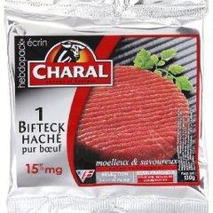 Steak hache 15% de MG CHARAL, 1x130g