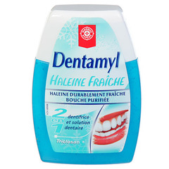 Dentamyl Haleine fraiche 2en1: dentifrice et solution dentaire 75ml