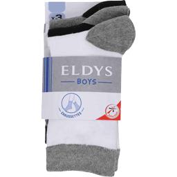 Eldys, Mi-chaussettes unies basic enfant t27/30, le lot de 3