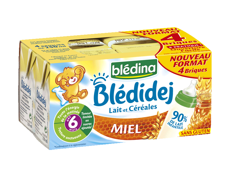 Bledidej - Cereales lactees miel, des 6M