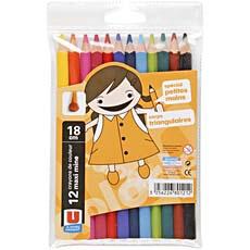 Crayons de couleur U, 12 unites, couleurs assorties