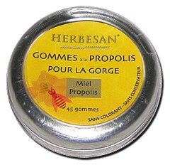 Herbesan Gomme A La Propolis Pour La Gorge 45 Gommes