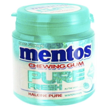 Chewing-gum pure fresh Mentos Wintergreen 50 dragees 100g