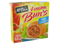 Original Bun's Burger au boeuf hache, fromage et tomate MC CAIN, 4x100g