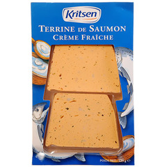 Terrine de saumon a la creme fraiche KRITSEN, 2 tranches, 125g