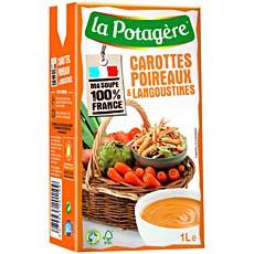 Potage de carottes et poireaux aux langoustines LA POTAGERE, 1l