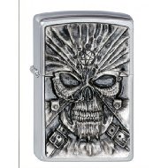 Zippo 2000858 No.200 Death Mask Emblem Cigarette Lighter
