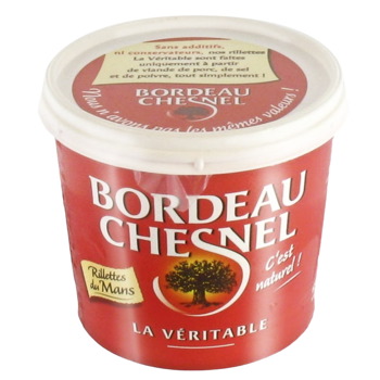 Bordeau Chesnel, Véritable rillettes du Mans 100% naturel, le pot de 110 g