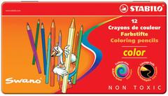 Boîte métal 12 crayons de couleur color Stabilo