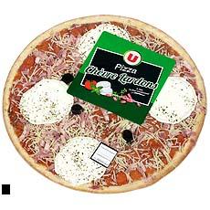 Pizza pate fine chevre et lardons U, 450g