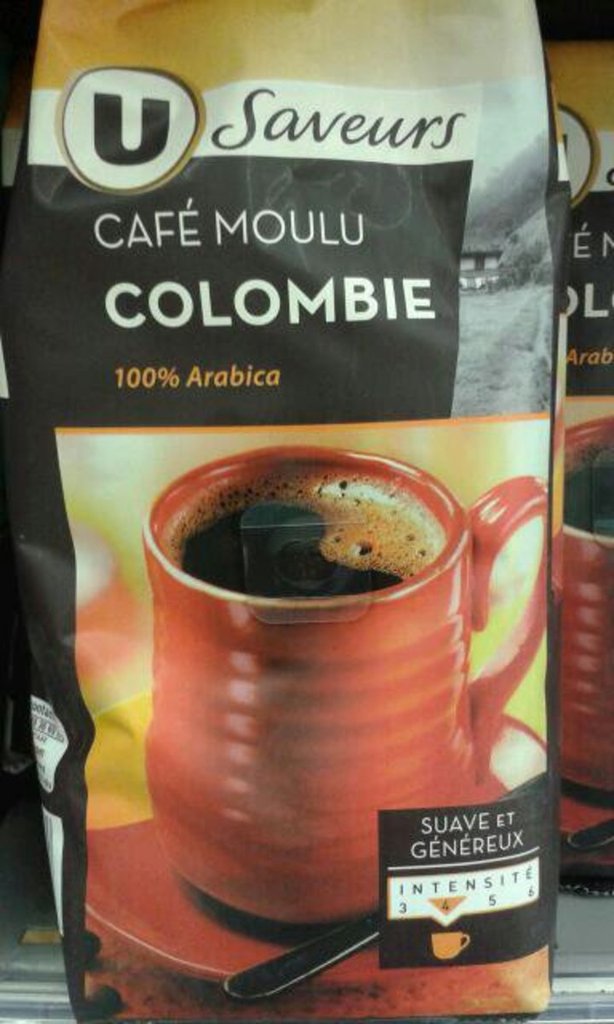 Cafe moulu Colombie U Saveurs paquet 250g