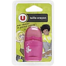 Taille crayon U + gomme