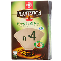 Filtre cafe n°4 Plantation Bruns x80