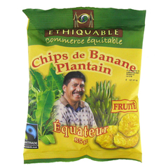 Chips de banane plantain fruite