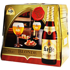 Biere blonde Abbaye Leffe 6,6 %vol 12x33cl