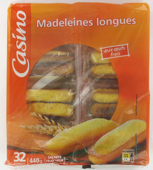 Madeleines Longues aux oeufs