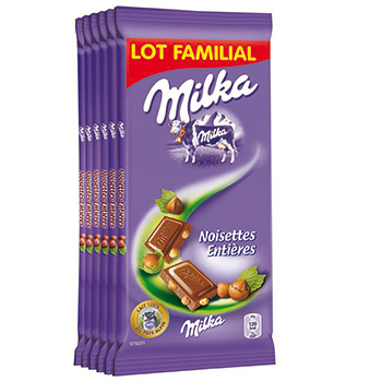 Chocolat Milka Noisettes Entieres 6x100g