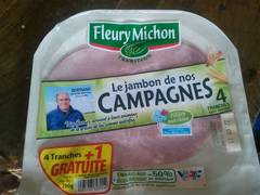 Fleury Michon jambon de campagne omega 3 tranche x4 -160g