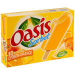 Oasis batonnets x 10 citron orange 500 ml