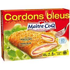 Cordon bleu MAITRE COQ, 4 pieces, 400g