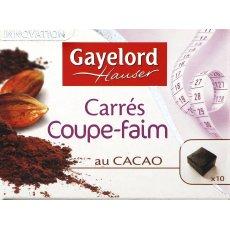 Carres coupe faim au cacao GAYELORD HAUSER, 10x10g