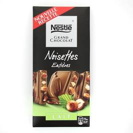 Nestle Grand Chocolat noir noisettes entieres 200g 