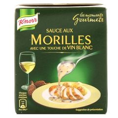 Sauce aux morilles et touche de vin blanc Les Moments Gourmets KNORR, 30cl