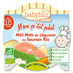P'tit Plat - Legumes Saumon (des 15 mois) Avec morceaux