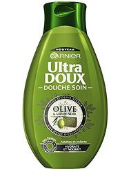 Garnier Ultra DOUX Gel Douche Soin Olive/Savon Noir 500 ml Lot de 3