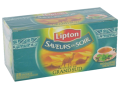 Lipton Saveurs du Soir - Infusion Grand Sud réglisse menthe la boite de 25 sachets - 41 g