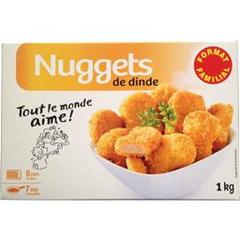 Nuggets, Nuggets de dinde, la boite de 1 kg