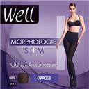 Collant opaque morpho WELL, noir, taille S-1,65m